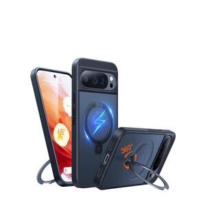 Google Pixel 10 Pro XL phone case 360 Spin Magnetic Stand Compatible w/ Magsafe